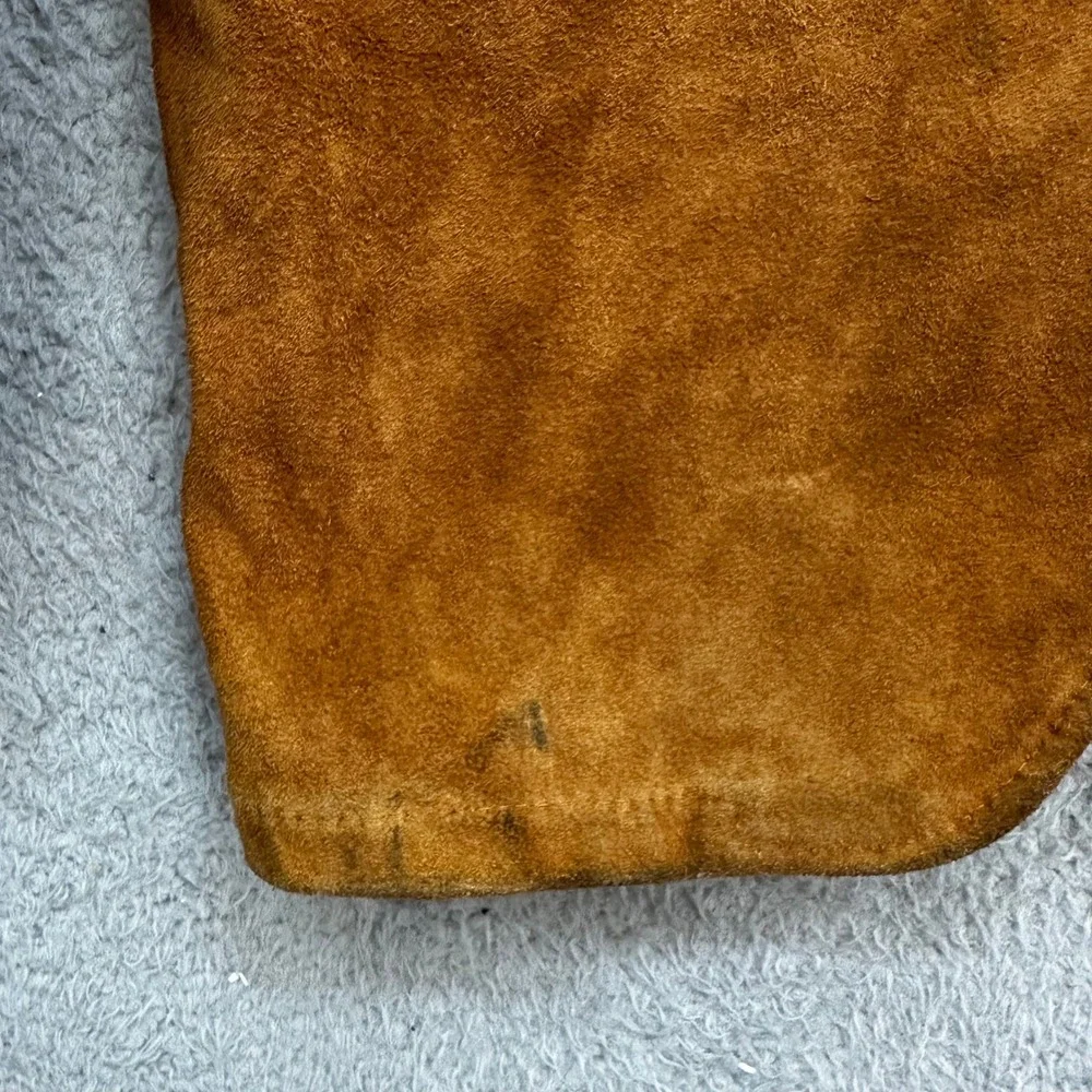 VTG Van Cort Mens 36 Suede Leather Blazer Jacket Brown Western Made in USA